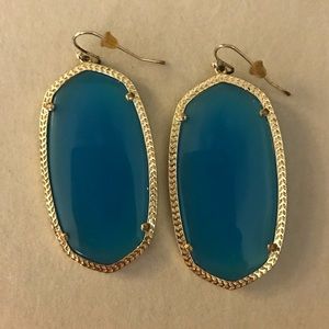 Kendra Scott Danielle Earrings - Blue and Gold